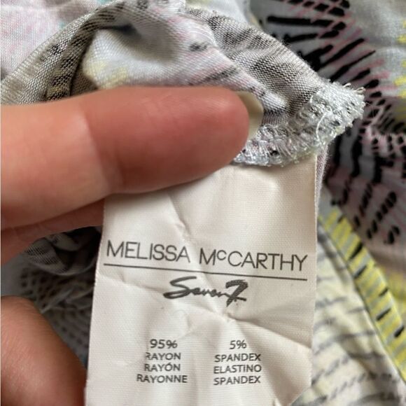 Melissa McCarthy X Seven7 Dress Multicolor Stretchy Tie Back Womens Size 0X - Picture 11 of 11